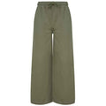 Khaki - Front - SF Womens-Ladies Sustainable Wide Leg Jogging Bottoms