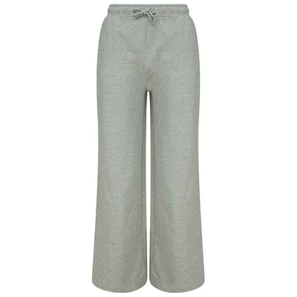 Heather Grey - Front - SF Womens-Ladies Sustainable Wide Leg Jogging Bottoms