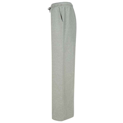 Heather Grey - Back - SF Womens-Ladies Sustainable Wide Leg Jogging Bottoms