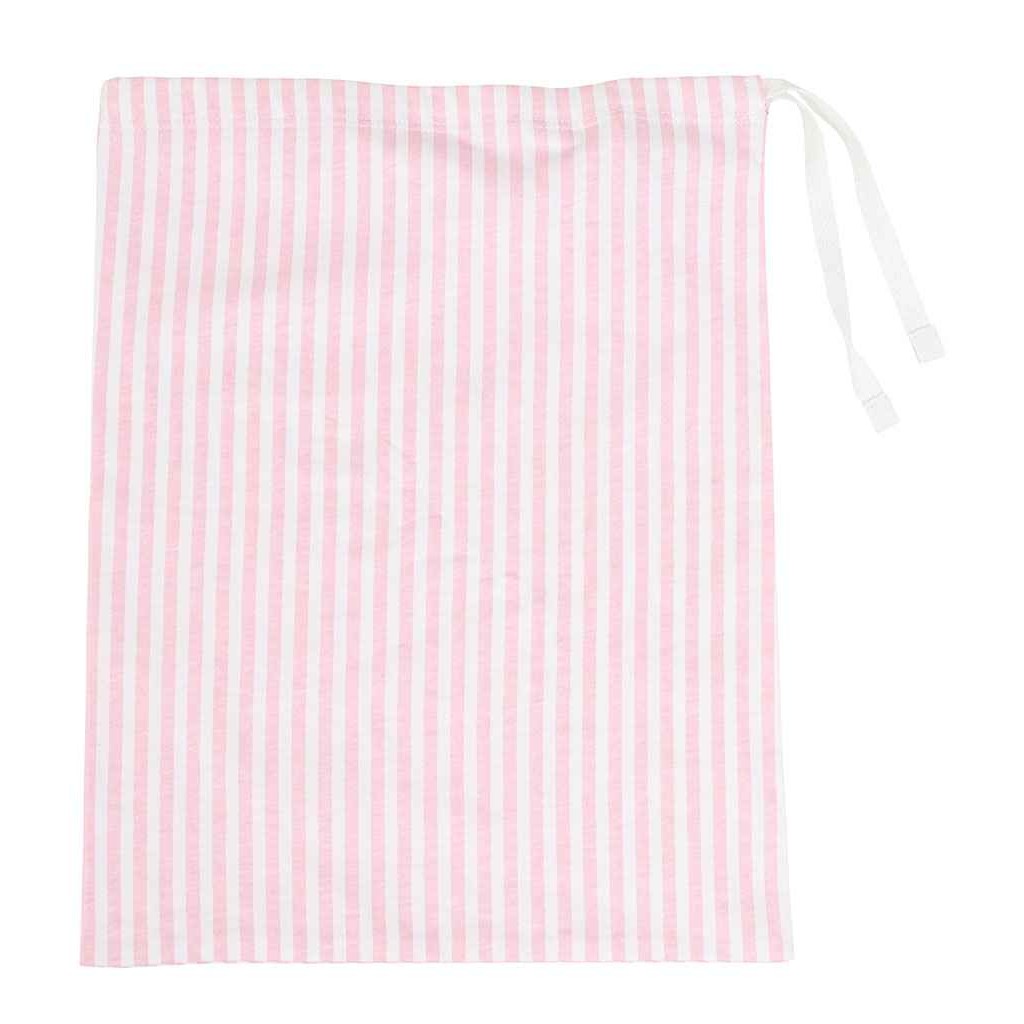 White-Pink - Side - Towel City Womens-Ladies Striped Long Pyjama Set