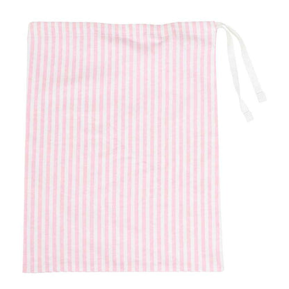 White-Pink - Side - Towel City Womens-Ladies Striped Long Pyjama Set