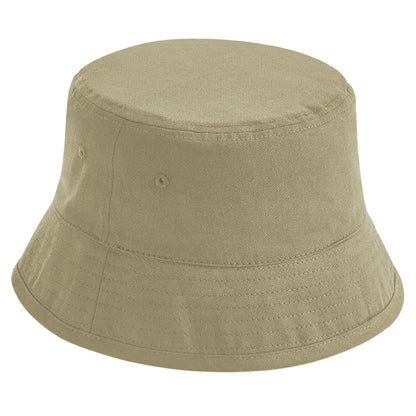 Desert Sand - Front - Beechfield Unisex Adult Organic Cotton Bucket Hat