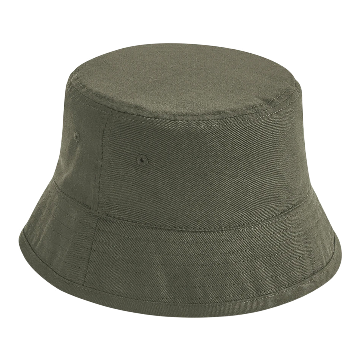 Olive Green - Front - Beechfield Unisex Adult Organic Cotton Bucket Hat