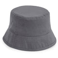 Graphite Grey - Front - Beechfield Unisex Adult Organic Cotton Bucket Hat