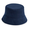 Navy - Front - Beechfield Unisex Adult Organic Cotton Bucket Hat