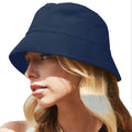 Navy - Back - Beechfield Unisex Adult Organic Cotton Bucket Hat