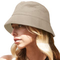 Sand - Back - Beechfield Unisex Adult Organic Cotton Bucket Hat