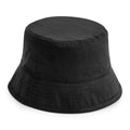 Black - Front - Beechfield Unisex Adult Organic Cotton Bucket Hat