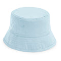 Powder Blue - Front - Beechfield Childrens-Kids Organic Cotton Bucket Hat