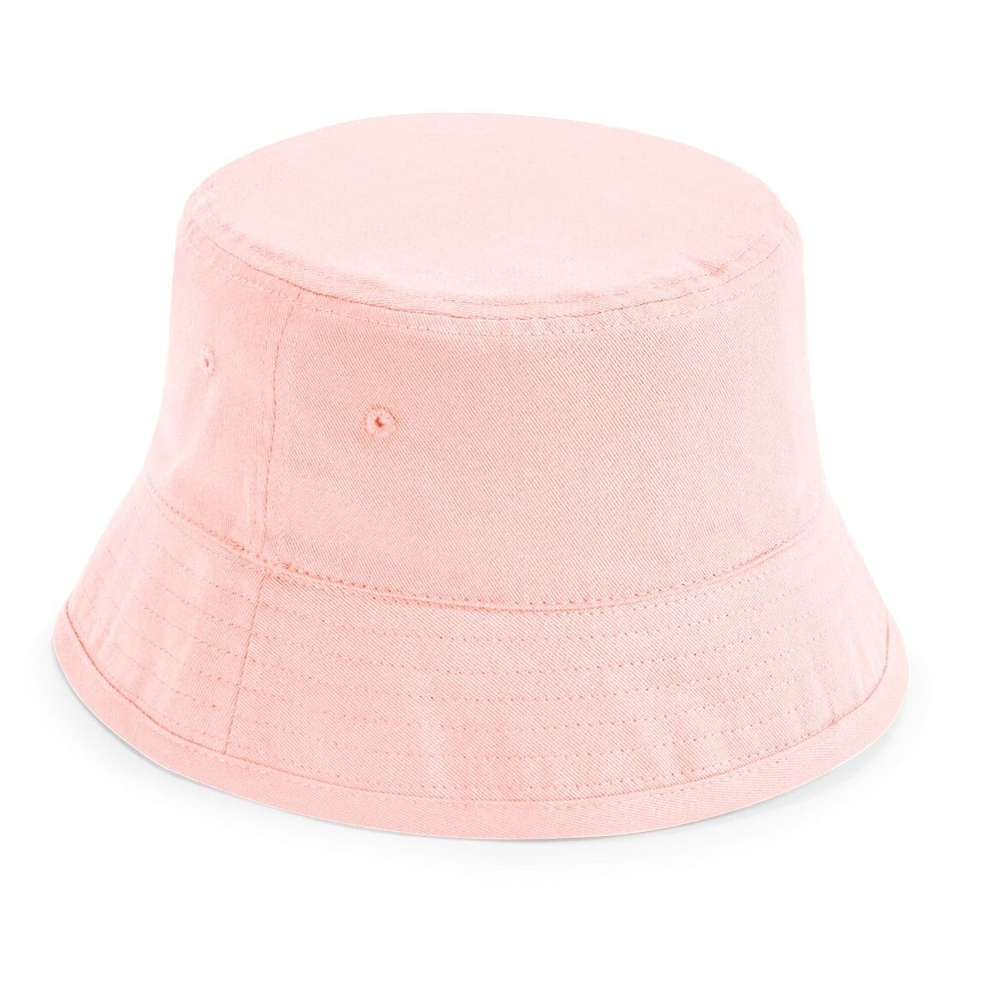 Powder Pink - Front - Beechfield Childrens-Kids Organic Cotton Bucket Hat