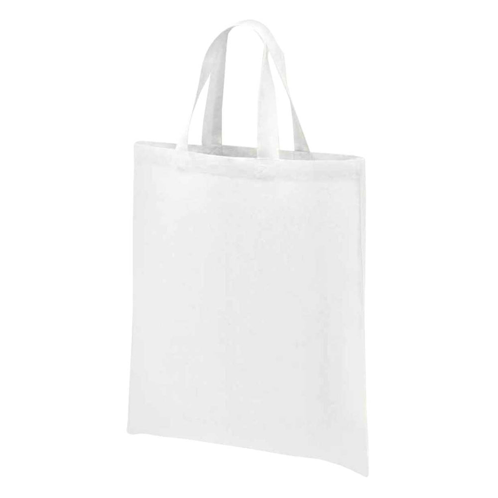 White - Back - Brand Lab Cotton Short Handle Shopper Bag