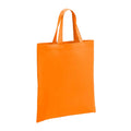 Orange - Front - Brand Lab Cotton Short Handle Shopper Bag