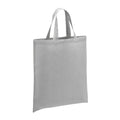 Silver - Front - Brand Lab Cotton Short Handle Shopper Bag