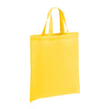 Yellow - Front - Brand Lab Cotton Short Handle Shopper Bag