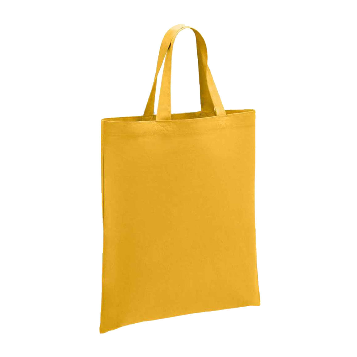Mustard Yellow - Front - Brand Lab Cotton Short Handle Shopper Bag