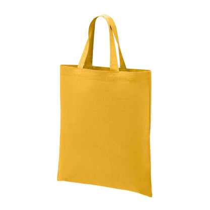 Mustard Yellow - Back - Brand Lab Cotton Short Handle Shopper Bag