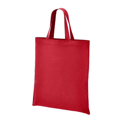 Red - Back - Brand Lab Cotton Short Handle Shopper Bag