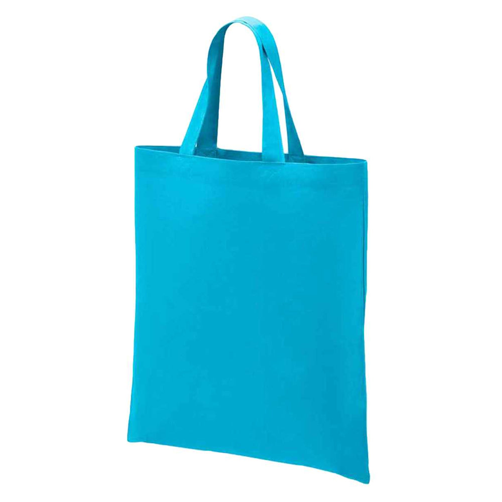 Turquoise - Back - Brand Lab Cotton Short Handle Shopper Bag