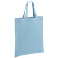 Light Blue - Front - Brand Lab Cotton Short Handle Shopper Bag