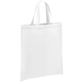 White - Front - Brand Lab Cotton Short Handle Shopper Bag
