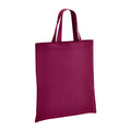 Burgundy - Front - Brand Lab Cotton Short Handle Shopper Bag