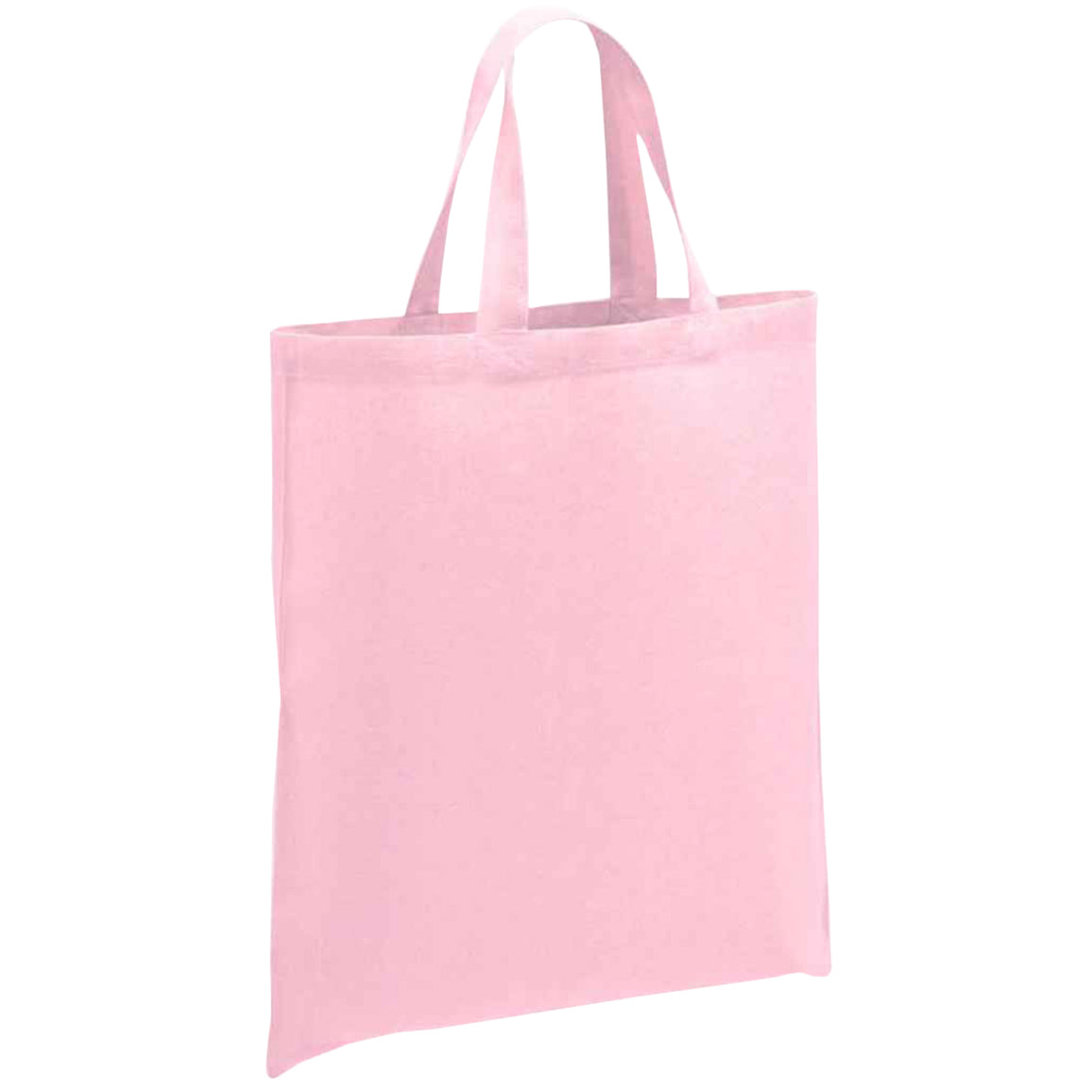 Light Pink - Front - Brand Lab Cotton Short Handle Shopper Bag