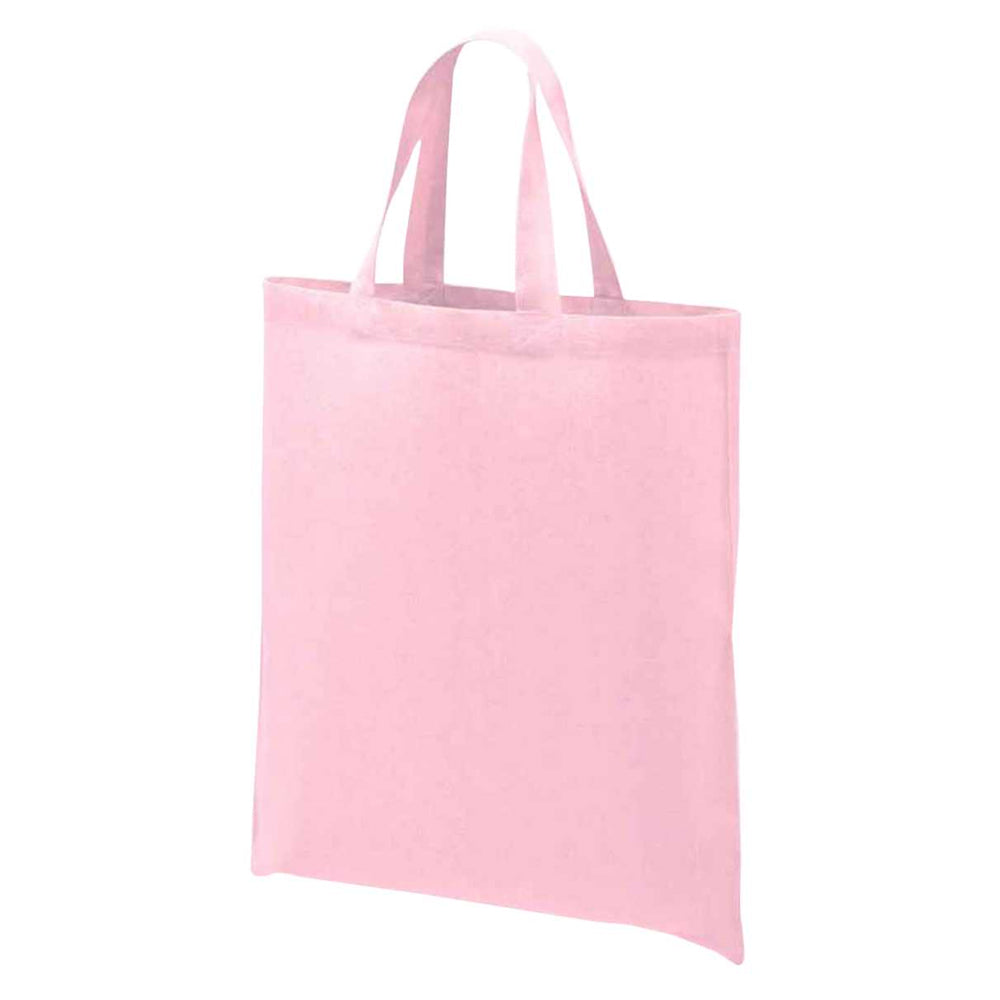 Light Pink - Back - Brand Lab Cotton Short Handle Shopper Bag