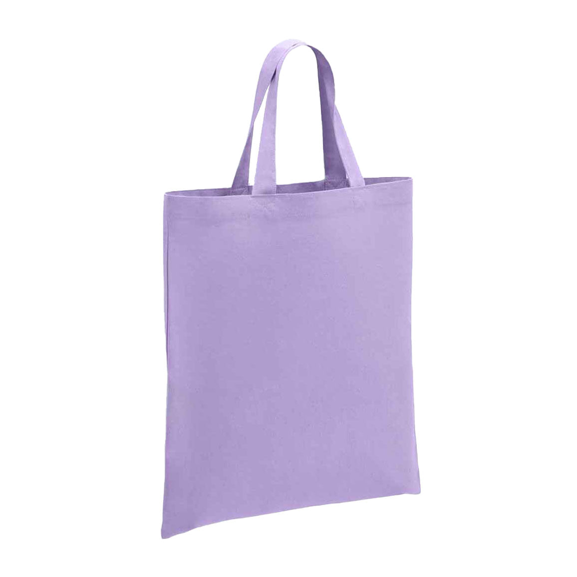 Lavender - Front - Brand Lab Cotton Short Handle Shopper Bag