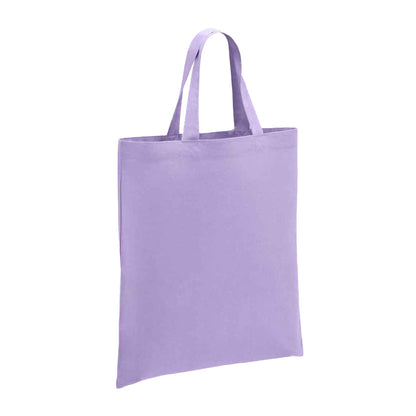 Lavender - Front - Brand Lab Cotton Short Handle Shopper Bag