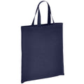 Navy - Front - Brand Lab Organic Cotton Short Handle Shopper Bag