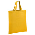Mustard Yellow - Front - Brand Lab Organic Cotton Short Handle Shopper Bag