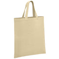 Natural - Front - Brand Lab Organic Cotton Short Handle Shopper Bag
