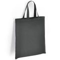Charcoal - Front - Brand Lab Organic Cotton Short Handle Shopper Bag