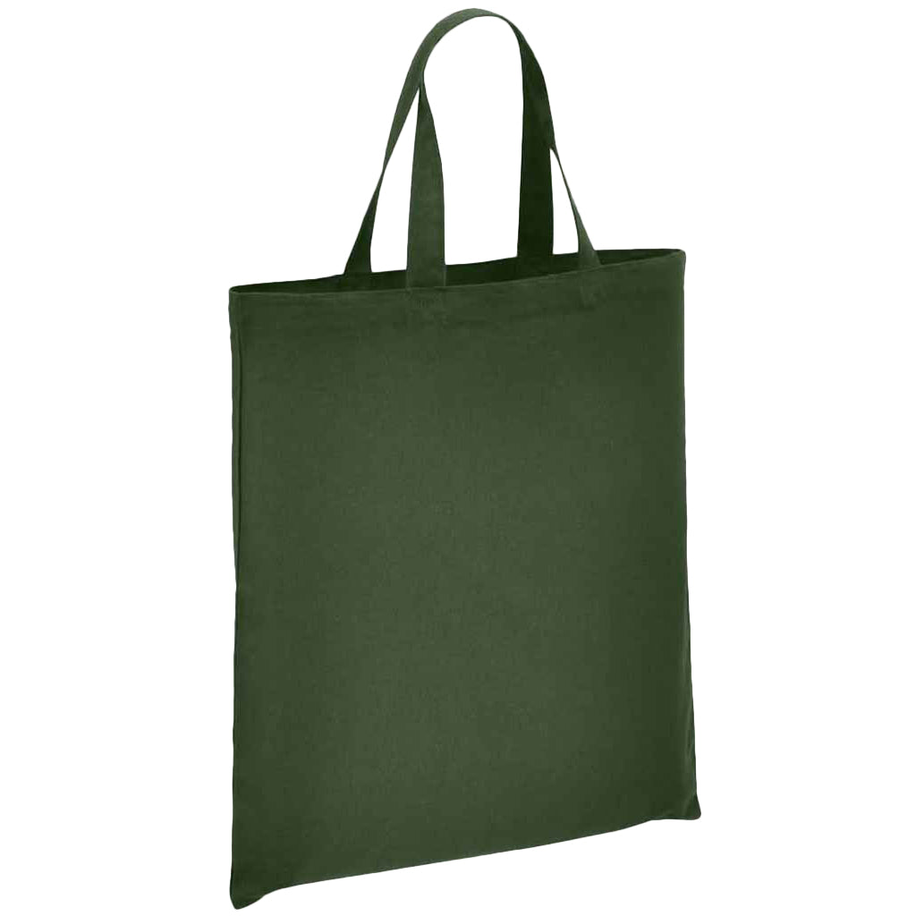 Forest Green - Front - Brand Lab Organic Cotton Short Handle Shopper Bag