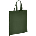 Forest Green - Front - Brand Lab Organic Cotton Short Handle Shopper Bag