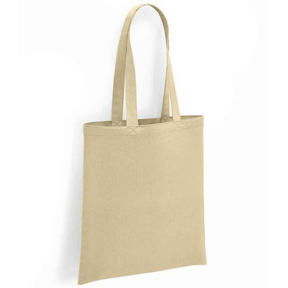 Natural - Front - Brand Lab Organic Cotton Long Handle Shopper Bag