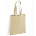 Natural - Front - Brand Lab Organic Cotton Long Handle Shopper Bag
