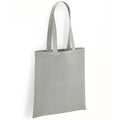 Silver - Front - Brand Lab Organic Cotton Long Handle Shopper Bag
