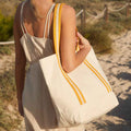 Natural-Amber - Side - Westford Mill EarthAware Organic Shoulder Bag