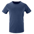 Denim - Front - SOLS Mens Milo Heather T-Shirt