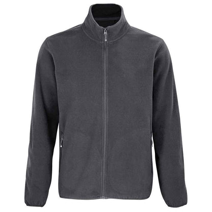 Charcoal - Front - SOLS Mens Factor Recycled Fleece Jacket