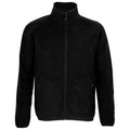 Black - Front - SOLS Mens Factor Recycled Fleece Jacket