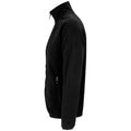 Black - Back - SOLS Mens Factor Recycled Fleece Jacket