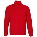 Red - Front - SOLS Mens Factor Recycled Fleece Jacket