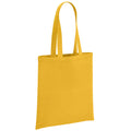 Mustard Yellow - Front - Brand Lab Organic Shopper Bag