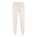 Off White - Front - SOLS Unisex Adult Jumbo Organic Jogging Bottoms