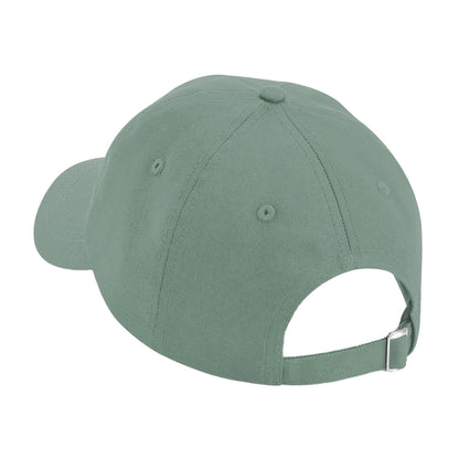 Dusty Green - Back - Beechfield 5 Panel Organic Baseball Cap