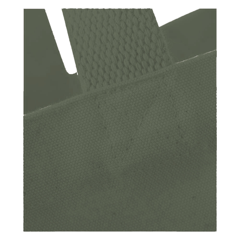 Olive Green - Back - Westford Mill Canvas Oversized Tote Bag
