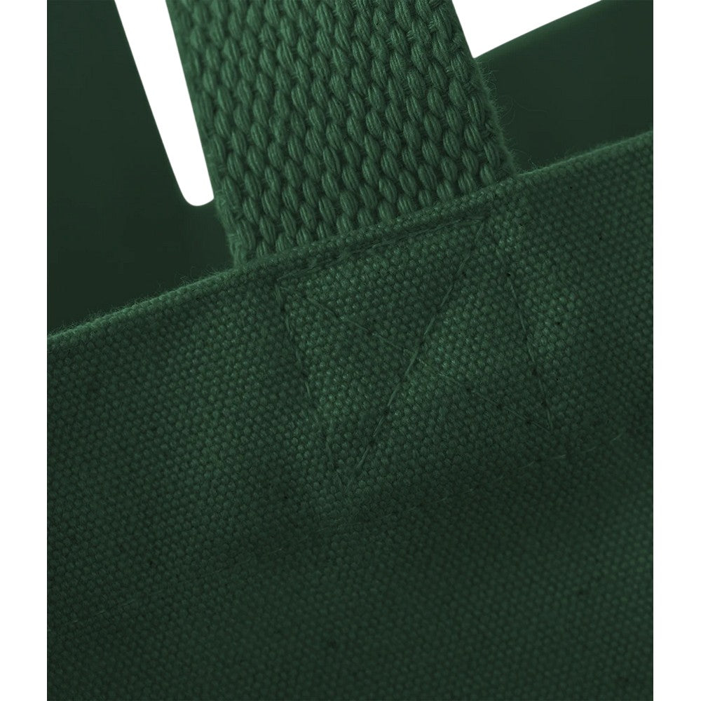 Bottle Green - Back - Westford Mill Canvas Oversized Tote Bag