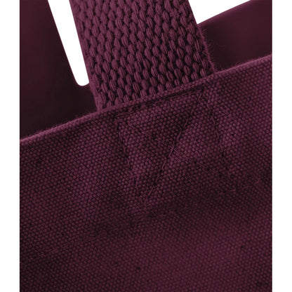 Burgundy - Back - Westford Mill Canvas Oversized Tote Bag